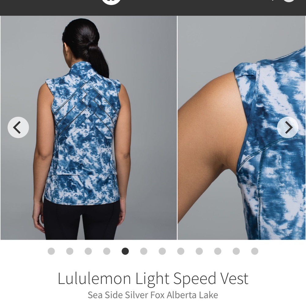 NWT Lululemon Light Speed ultralight vest blue/light gray size 8 - Picture 4 of 15